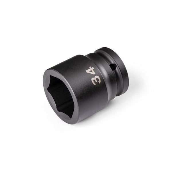 TEKTON 3/4 in. Drive x 34 mm 6-Point Impact Socket