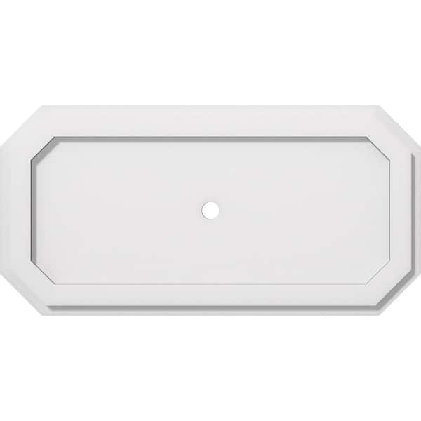 Ekena Millwork 24 in. x 12 in. x 1 in. Emerald Architectural Grade PVC Contemporary Ceiling Medallion