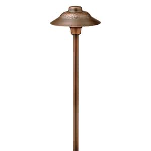 Path Essence Hammered Hardwired Olde Copper Path Light