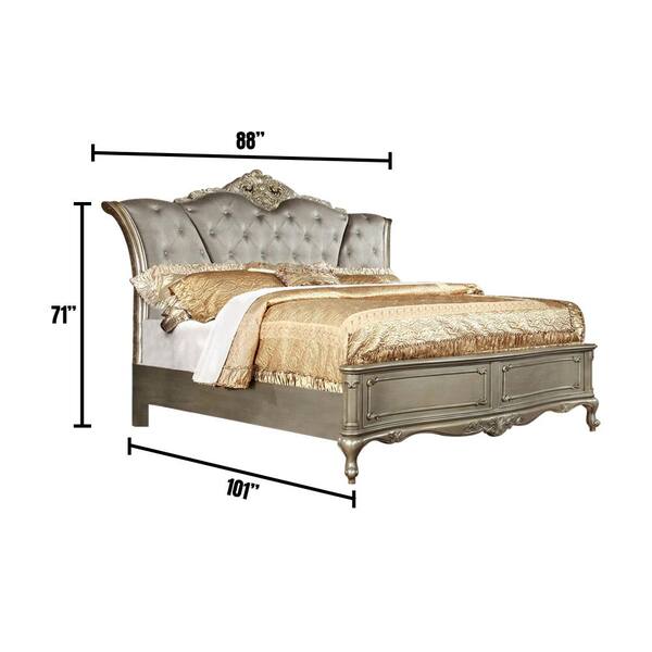 William's Home Furnishing Gold Johara California King Bed