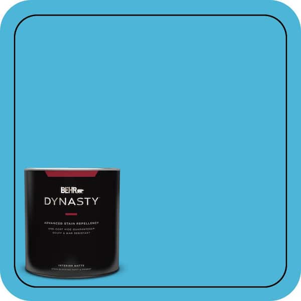 BEHR DYNASTY 1 qt. #P490-4 Aztec Sky Matte Interior Stain-Blocking Paint and Primer