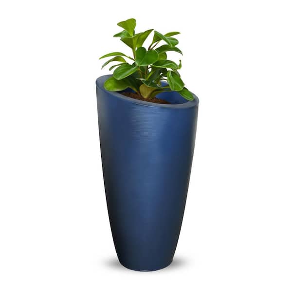 Mayne Modesto 42in Tall Planter - Neptune Blue Mayne Modesto 42in Tall Planter - Neptune Blue