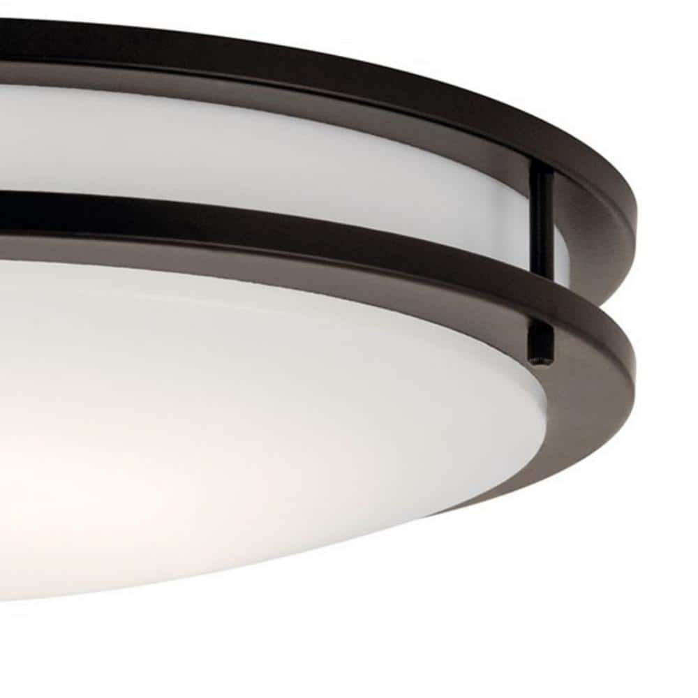 Distressed Bronze 18" LED Flush Mount Ceiling Light