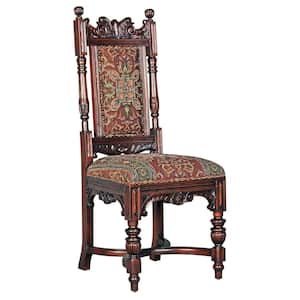 Grand Classic Edwardian Walnut Mahogany Dining Side Chair