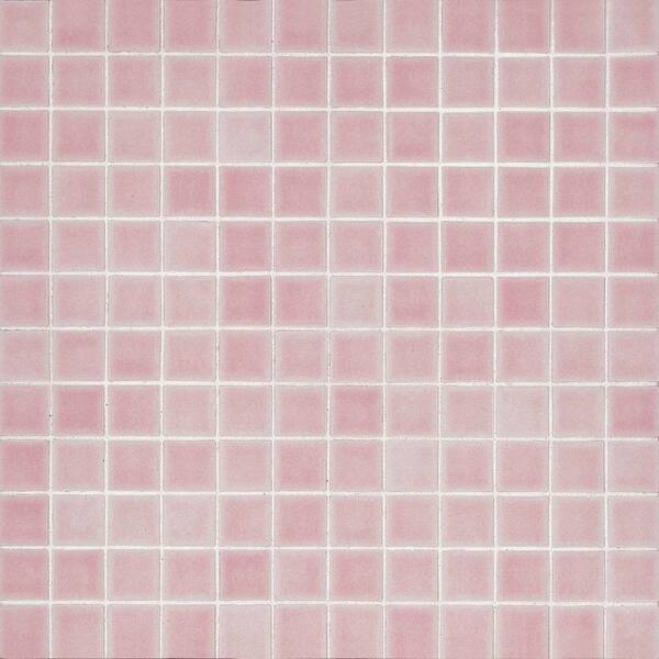 Bedrosians TRUE Square 12 in. x 12 in. Matte Pink Porcelain Mosaic Tile (9.68 sq. ft. /Carton)