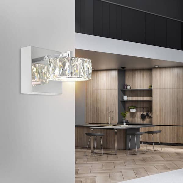 Milan LED Bathroom Sconce With Chrome Finish