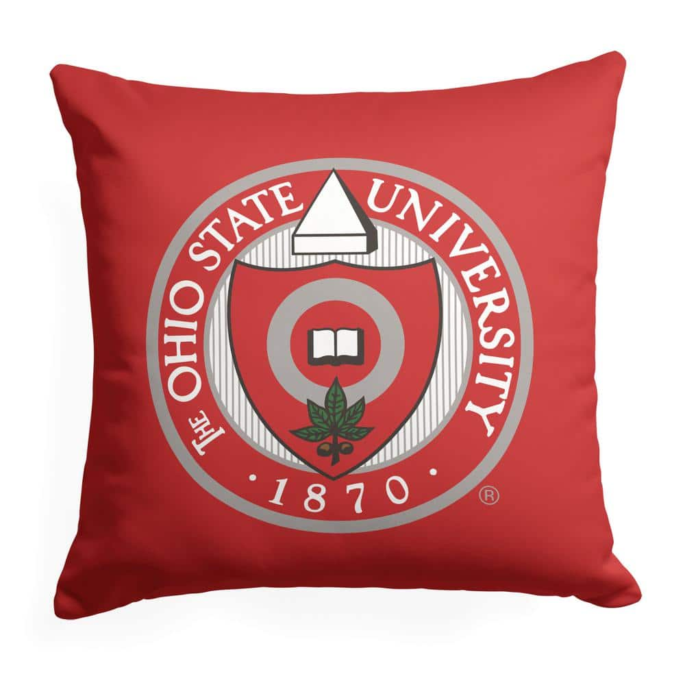 THE NORTHWEST GROUP NCAA Ohio State Campus Crawl Printed MultiColor 18 in. Throw Pillow