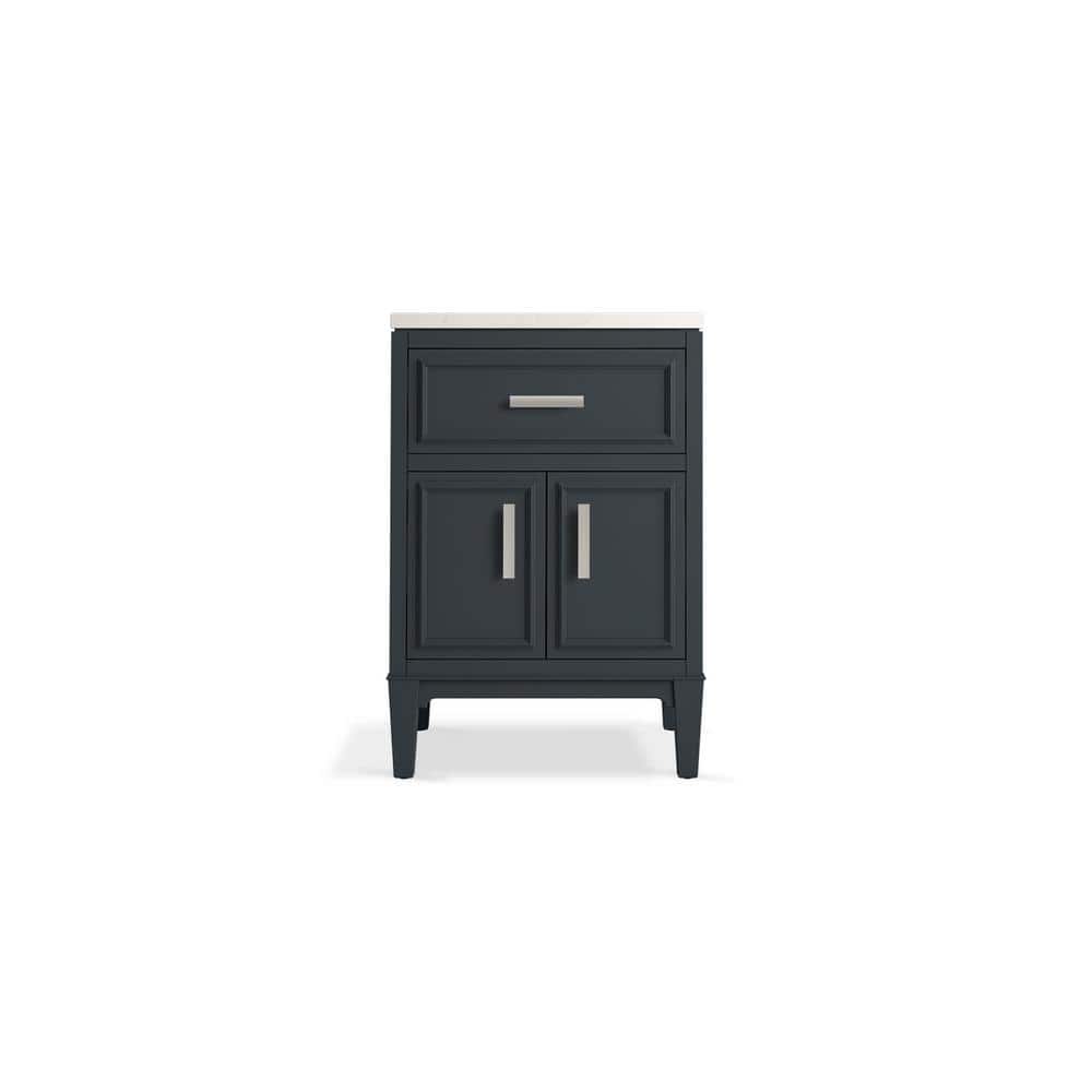 Southerk 24-Inch Slate Gray Quartz Bathroom Vanity