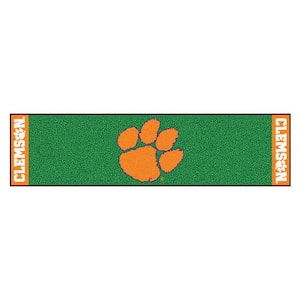 NCAA Clemson University 1 ft. 6 in. x 6 ft. Indoor 1-Hole Golf Practice Putting Green