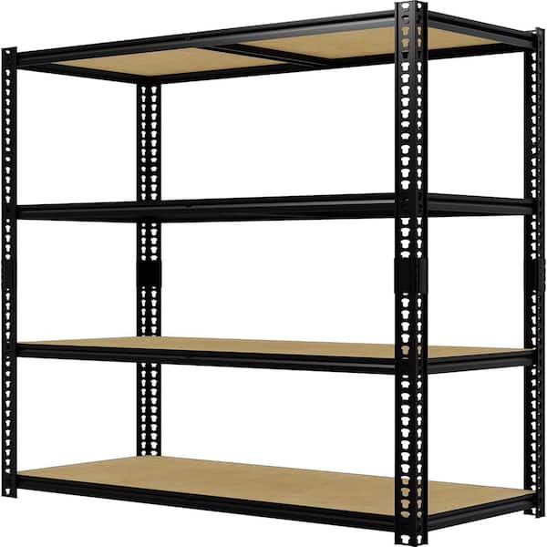 4-Tier Heavy Duty Garage Shelving Unit, 60 in. H Metal Storage Rack, 2000 lbs Capacity