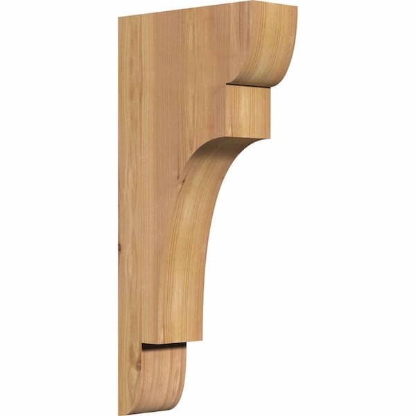 Ekena Millwork 3-1/2 in. x 10 in. x 22 in. Western Red Cedar New Brighton Smooth Corbel
