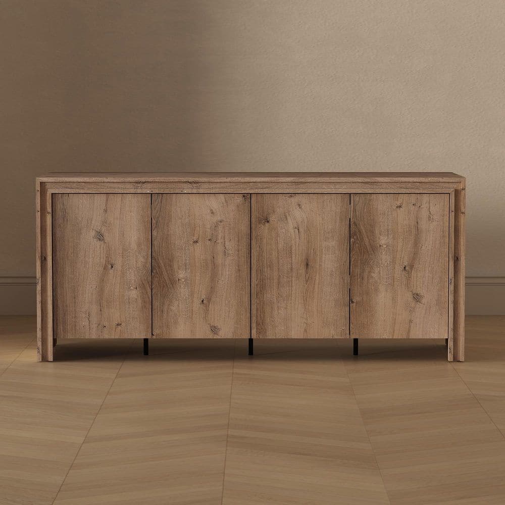 Manhattan Comfort Corin 60 in. Contemporary Brown Composite Wood