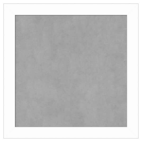 Amanti Art Basic White Narrow 23 in. x 23 in. Framed Magnetic Board