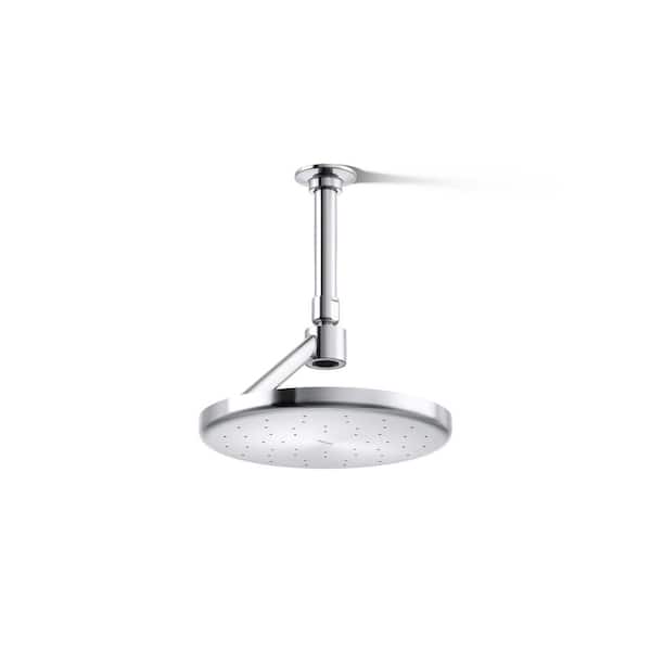 KOHLER Statement 1-Spray Patterns with 1.75 GPM 8.875 in. Ceiling Mount Fixed Shower Head in Polished Chrome