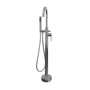 Linosa Single-Handle Freestanding Tub Faucet with Hand Shower in Chrome