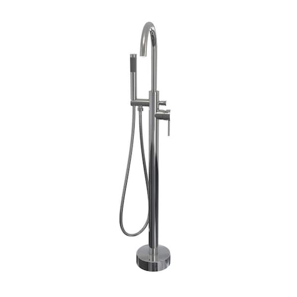 MAAX Linosa Single-Handle Freestanding Tub Faucet with Hand Shower in Chrome