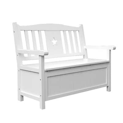 White Outdoor Storage Benches Patio The Home Depot Outdoor Storage Benches Patio, Outdoor Patio Storage Bench White