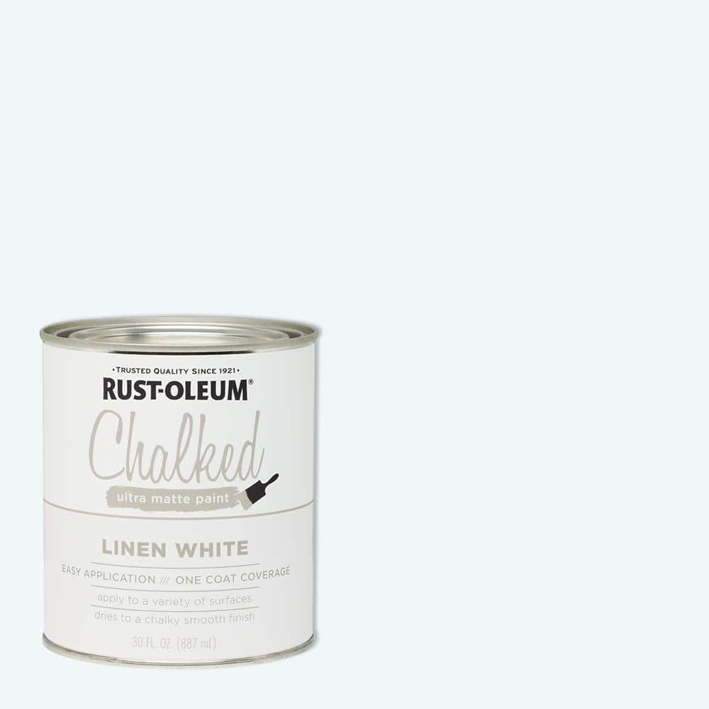 Rustoleum Chalk Paint Linen White Table and Chairs Reveal - Happily Ever  After, Etc.