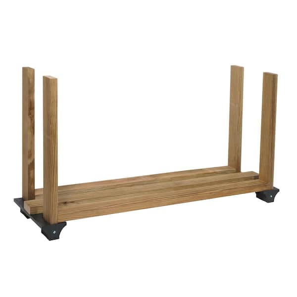 2 x 4 Basics Black Firewood Rack Kit