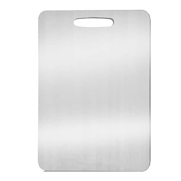 Titanium 15 in. x 11 in. Rectangular Cutting Board with Double - Sided Use