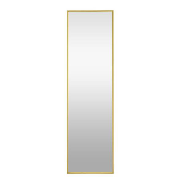 Unbranded 20 in. W x 63 in. H Rectangular Aluminium Framed Wall Bathroom Vanity Mirror in Gold