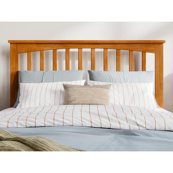 AFI Mission Light Toffee Natural Bronze Solid Wood Full Headboard With ...