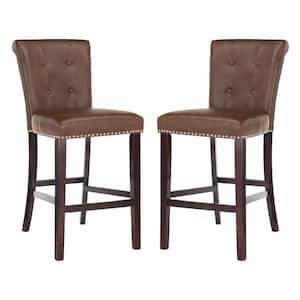 Taylor 44.5 in. Brown Wooden Bar Stool (Set of 2)