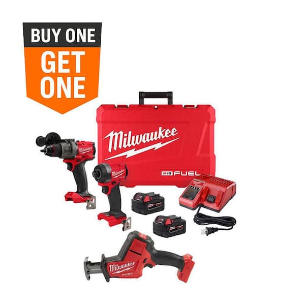 M18 FUEL 18-Volt Lithium-Ion Brushless Cordless Hammer Drill and Impact Driver Combo Kit (2-Tool) with HACKZALL