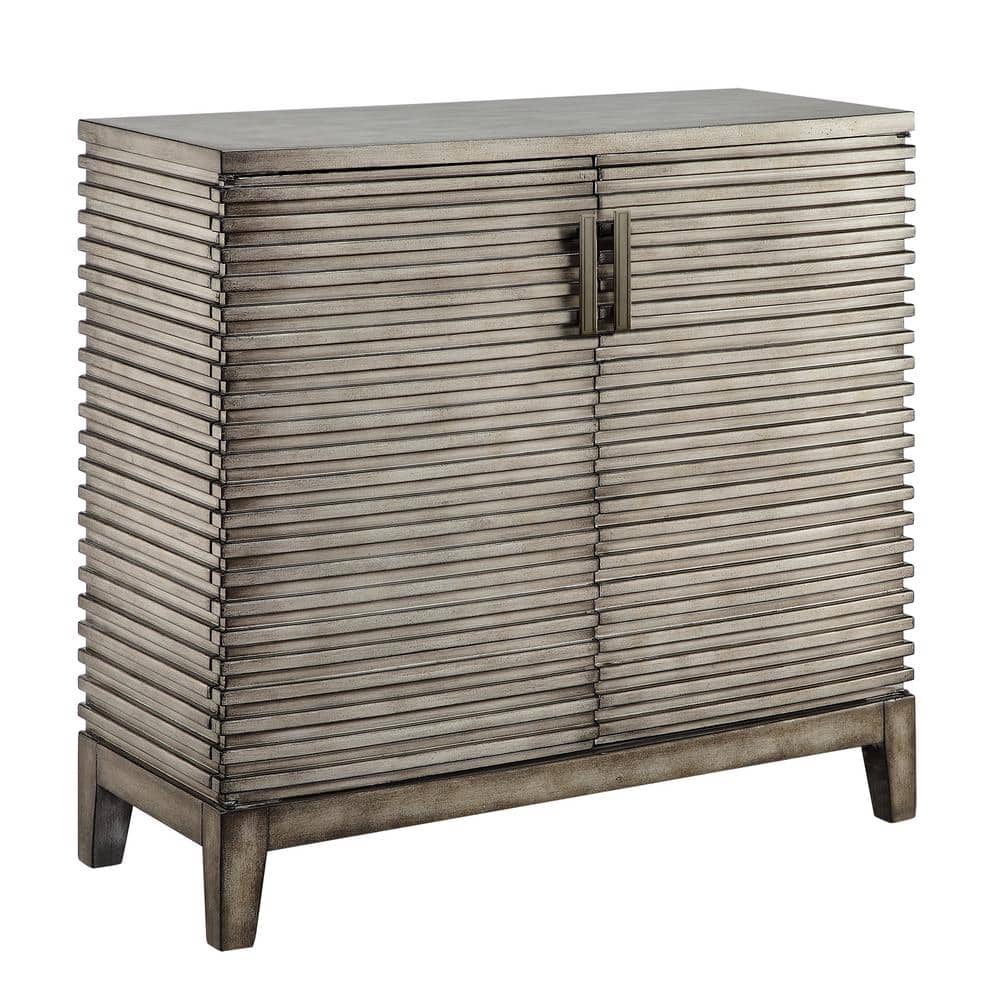 West Ridge 36" Distressed Gray Wood Accent Chest