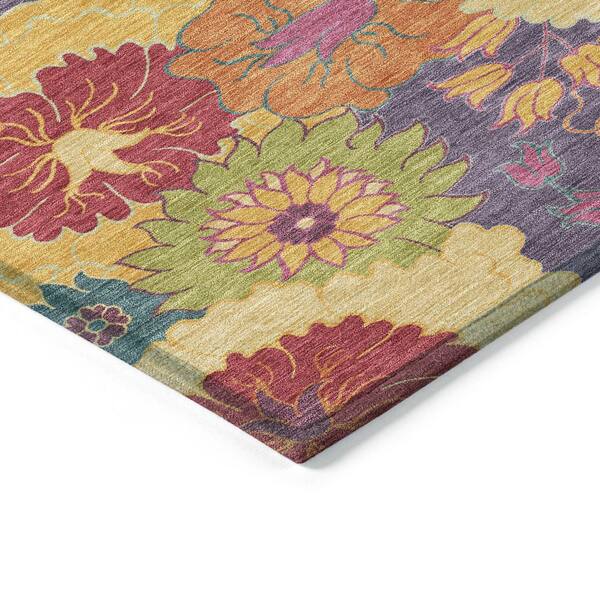 Chantille Machine Washable Indoor/Outdoor Abstract ACN2293 Purple 10 ft. x 14 ft. Area Rug