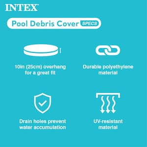 12 ft. Round Frame Set Easy Above Ground Swimming Pool Debris Cover