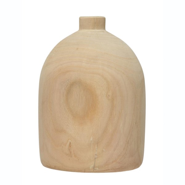 Storied Home Decorative Paulownia Wood Vase