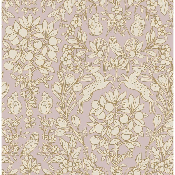 NuWallpaper Pink Blush Enchanted Peel and Stick Wallpaper Sample