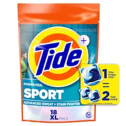 Tide Febreze Odor Eliminator Sport Active Fresh Scent Laundry Detergent Pods, 18-Count