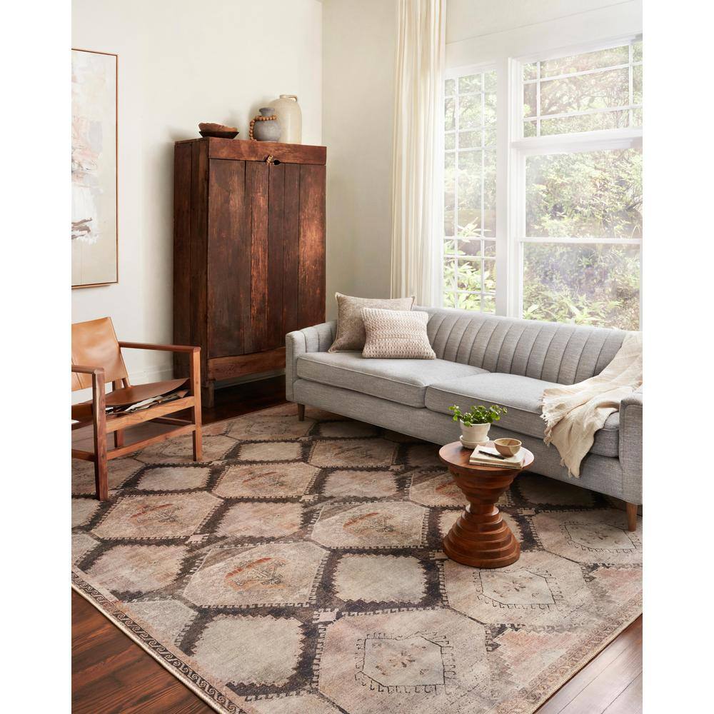 Handmade Wynter Graphite Easy-Care Synthetic Rectangular Rug