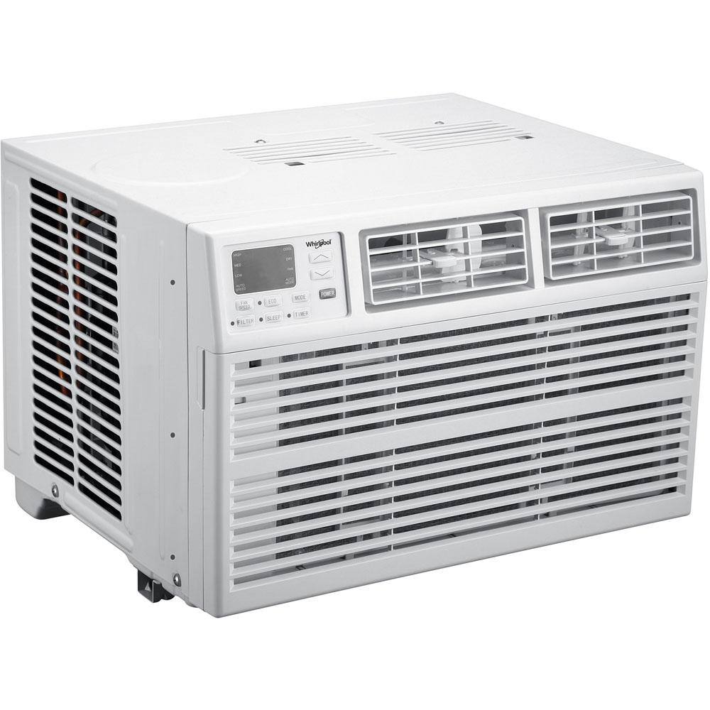 White 24,000 BTU Window-Mounted Air Conditioner with Remote