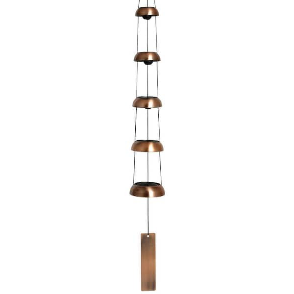 WOODSTOCK CHIMES Signature Collection, Woodstock Temple Bells, Quintet, 32 in. Copper Wind Bell