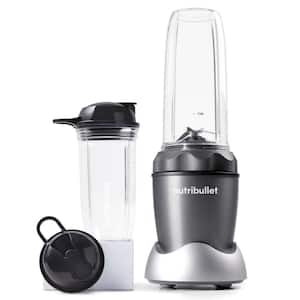 Pro 1000 32 oz. Single Speed Gray Blender with 24 oz. Cup and Lids