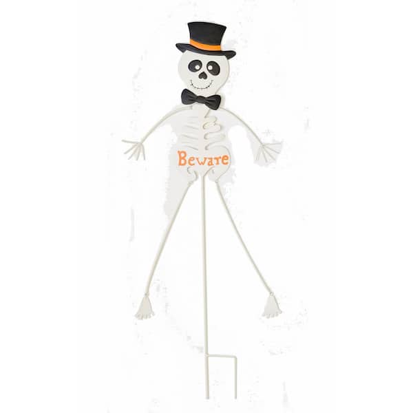 Unbranded 36 in. Halloween Metal Skeleton Outdoor Yard Stake