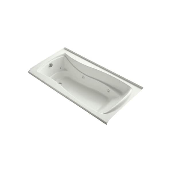 KOHLER Mariposa 72 in. Left Drain Rectangular Alcove Whirlpool Bathtub in Dune