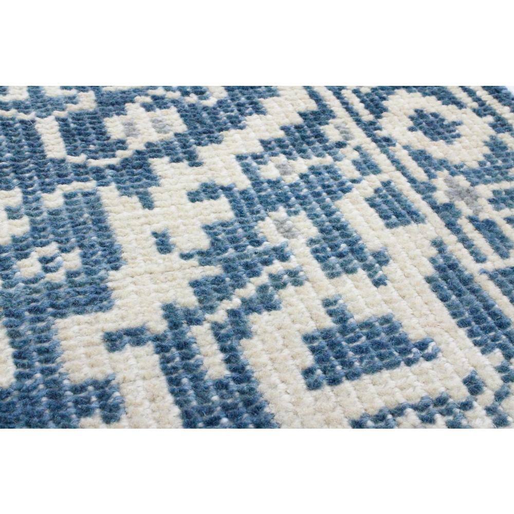 Palmyra Blue and Beige Floral Area Rug 7.6X9.6