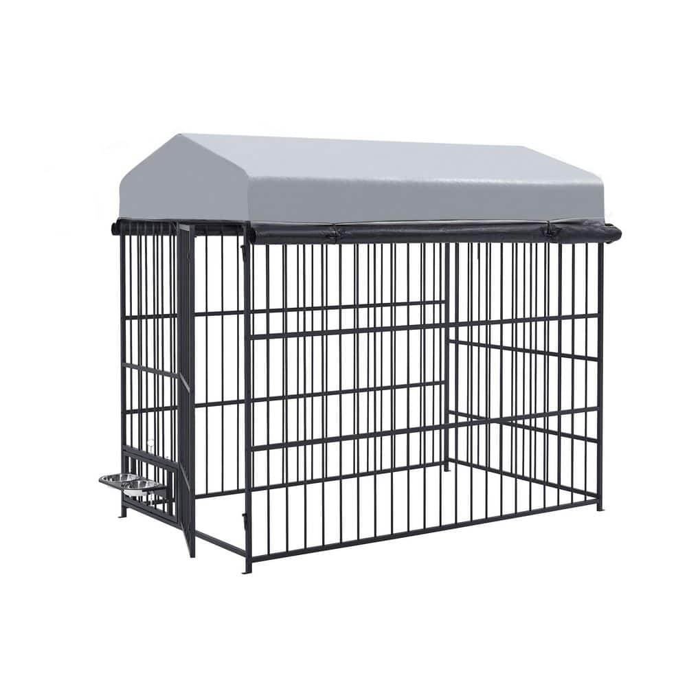 71 in. H x 79 in. W x 47 in. D Metal Heavy Duty Dog Pens Pet Fence with Door price history on PriceWatchPro
