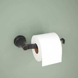 Faryn Wall Mounted Single Post Toilet Paper Holder Bath Hardware Accessory in Matte Black
