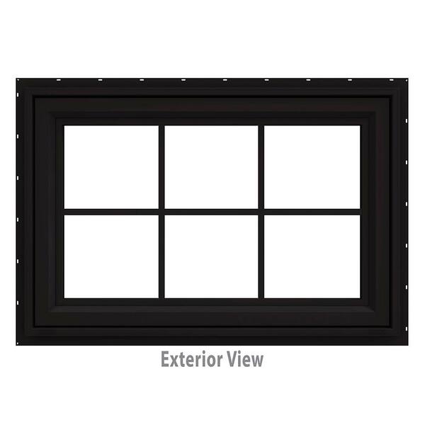 JELD-WEN 36 in. x 80 in. 2-Panel Right-Hand/Inswing 1/4-Lite