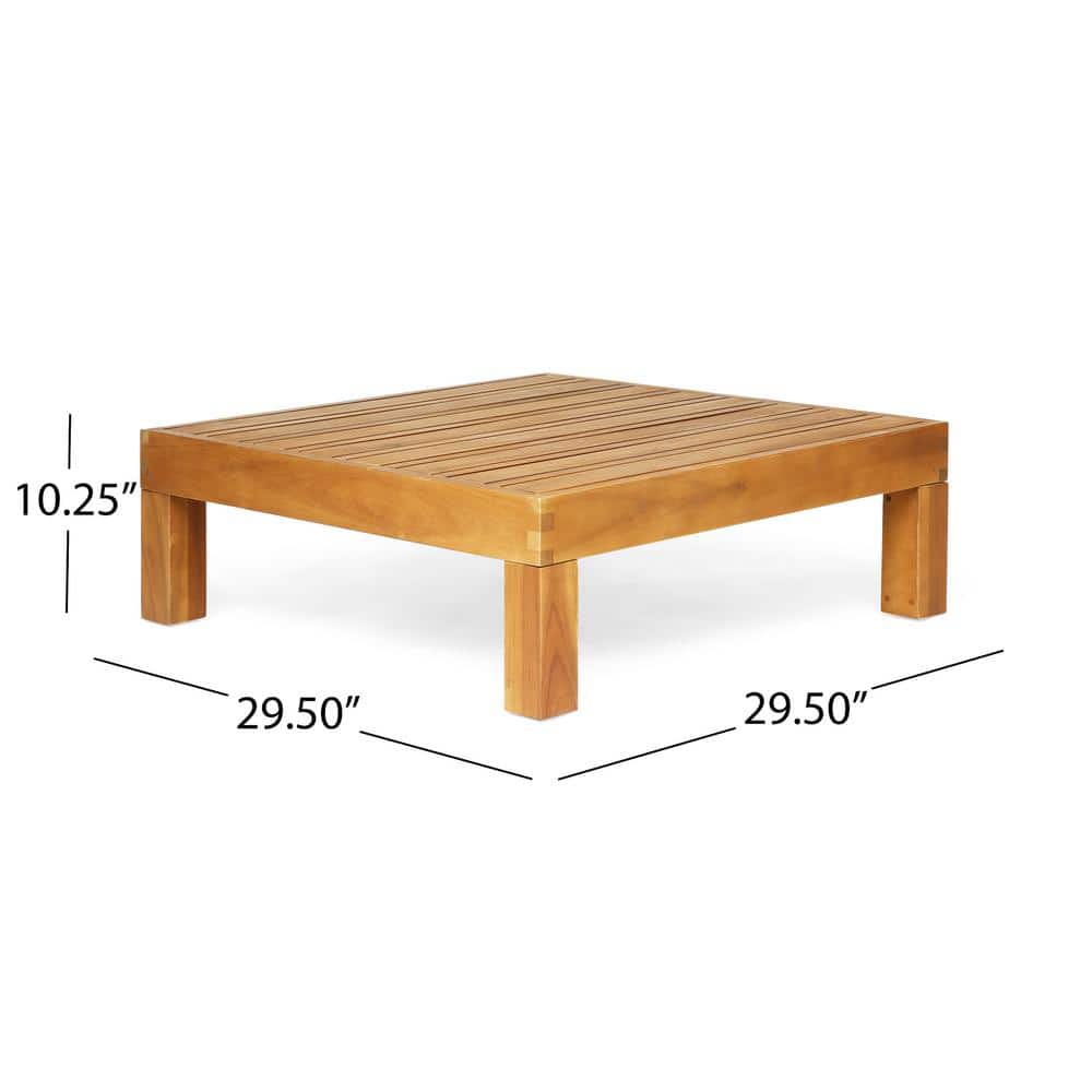 Kaena Teak Square Wood Outdoor Coffee Table