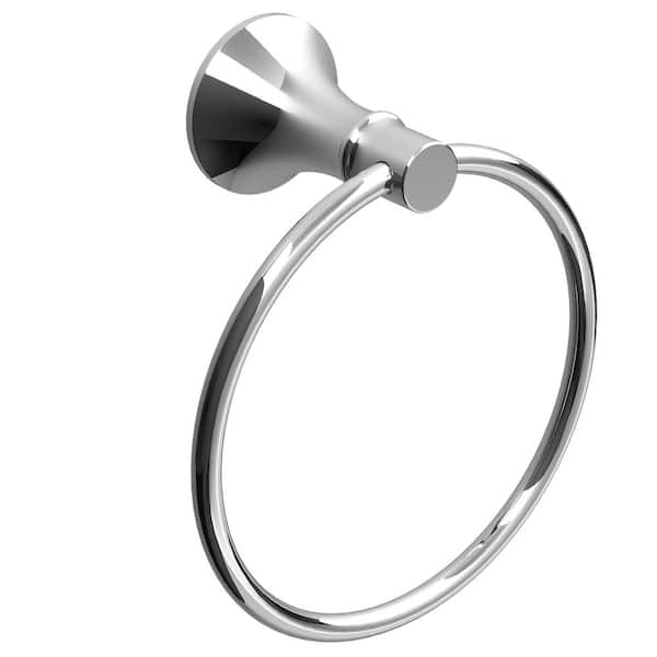 Sadira Wall Mounted Towel Ring in Chrome