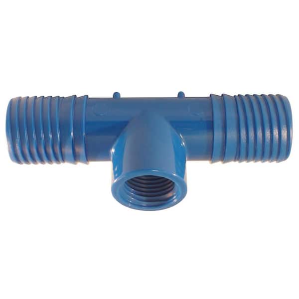 Apollo 1 in. x 1/2 in. Barb Insert Blue Twister Polypropylene x