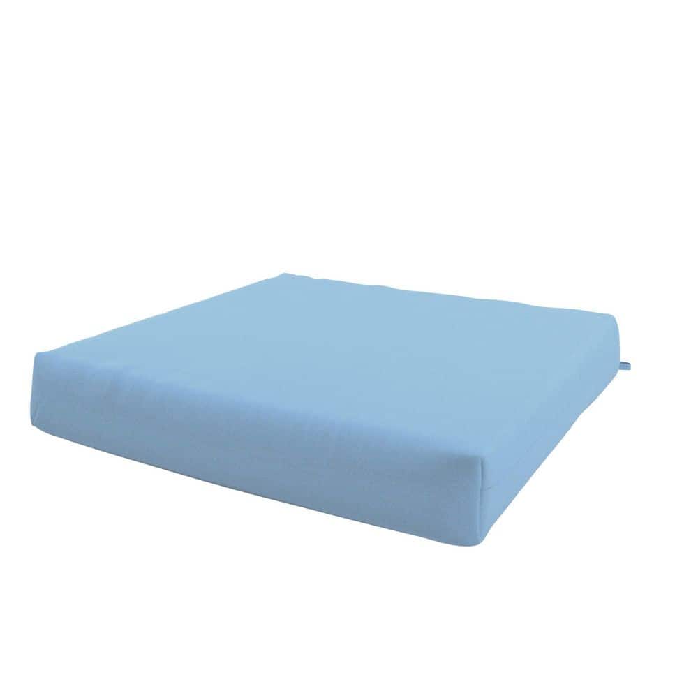 Seat Pad Cushion Set of 2 with Sunbrella Fabric and Memory Foam Core, 18 x 18 in Air Blue price history on PriceWatchPro