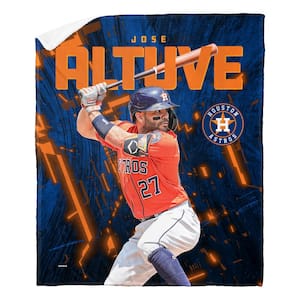 MLB Astros Jose Altuve Silk Touch Sherpa Multicolor Throw