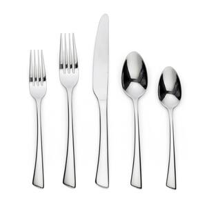 Clara 20 Piece Silver 18/0 Stainless Steel Flatware Set, Service for 4
